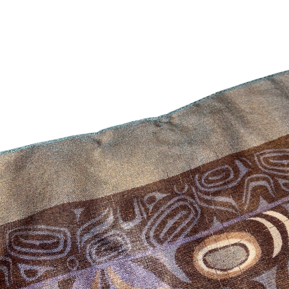 Vintage Jocelyne Mange First Nations Sun Scarf Canadian 1997 - Picture 4 of 8